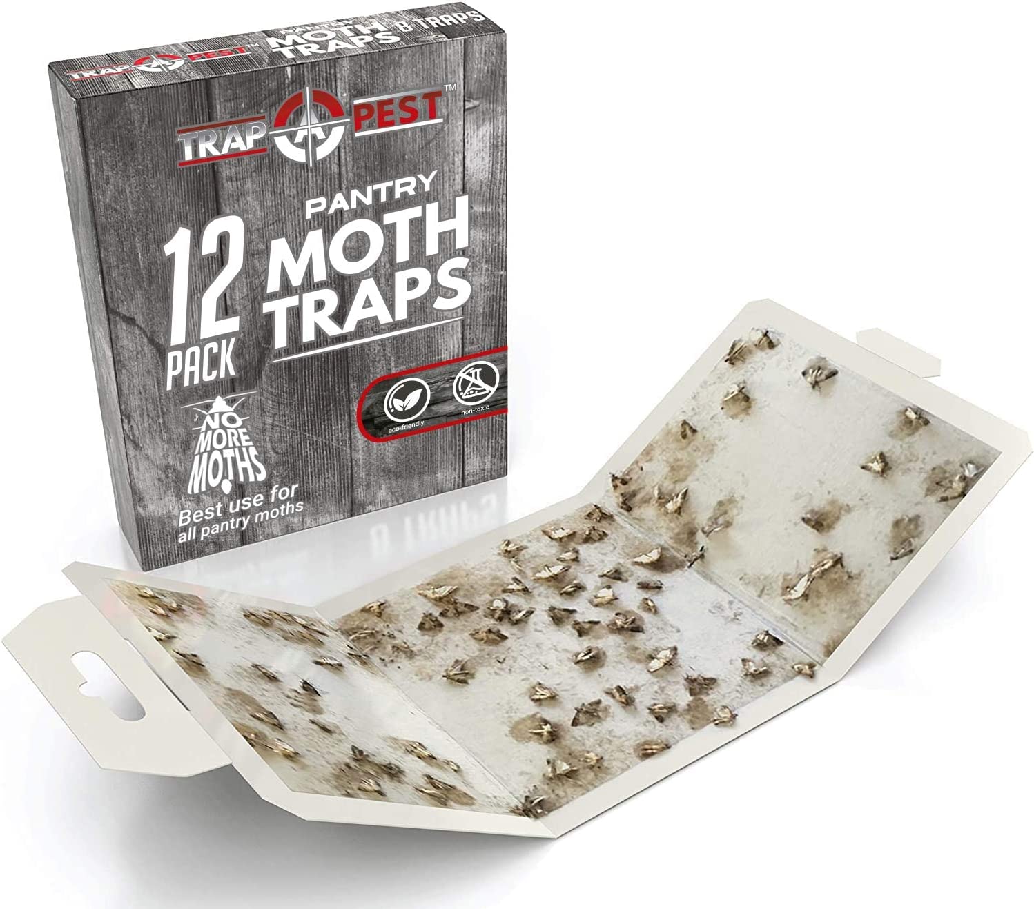 Non-Toxic Indoor Pantry Moth Trap (6-Count)