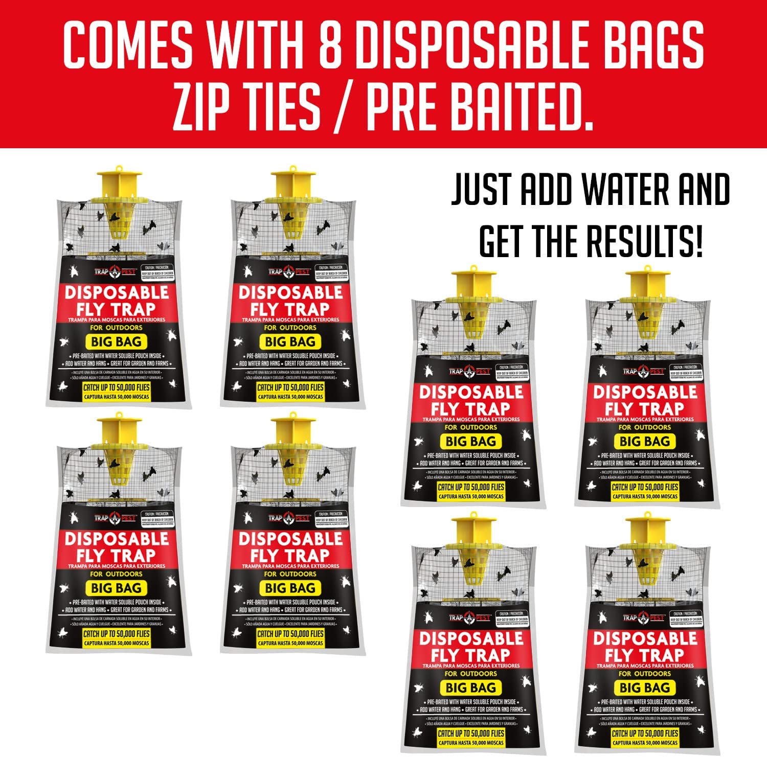 Fly bag Trap (8 pcs)
